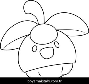 Pokemon boyama sayfası – basit çizim, kolay boyama