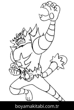 Pokemon boyama sayfası – çocuk aktivitesi, PDF indir