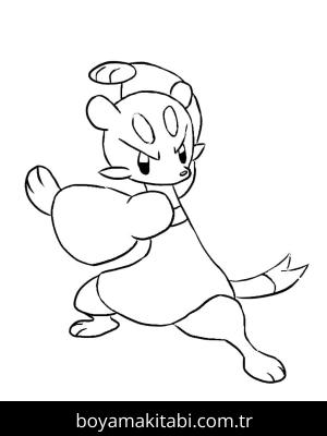Pokemon boyama sayfası – eğlenceli etkinlik, el becerilerini geliştirir