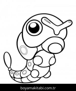 Pokemon boyama sayfası – eğlenceli etkinlik, el becerilerini geliştirir