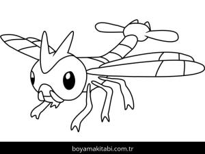 Pokemon boyama sayfası – basit çizim, kolay boyama