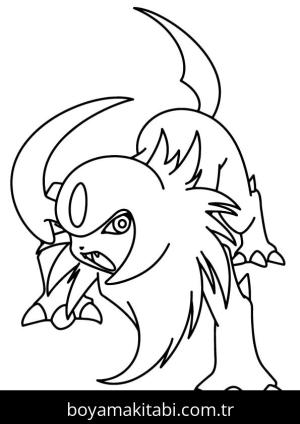 Pokemon boyama sayfası – el becerilerini geliştirir, boyama çalışması