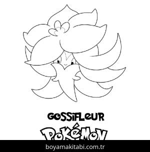 Pokemon boyama sayfası – çizgi film temalı, basit çizim