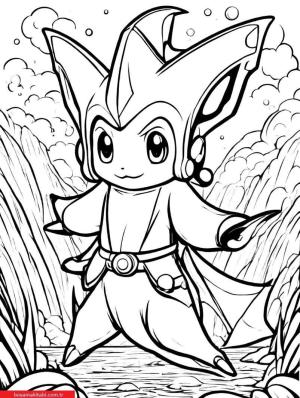 Pokemon boyama sayfası, Pokemon coloring page, , 