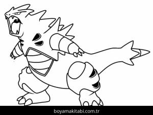 Pokemon boyama sayfası – çizgi film temalı, basit çizim