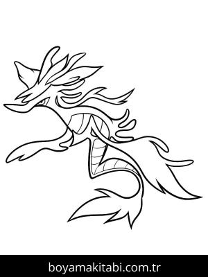 Pokemon boyama sayfası – çizgi film temalı, basit çizim