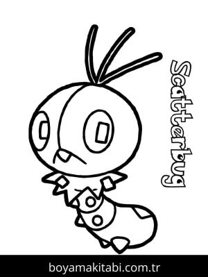 Pokemon boyama sayfası – sevimli karakter, sanatsal çalışma