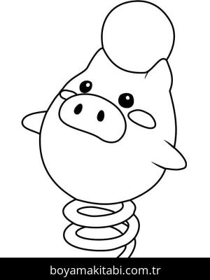 Pokemon boyama sayfası – çizgi film temalı, basit çizim