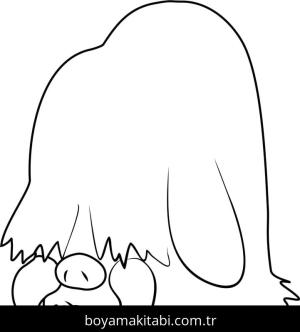 Pokemon boyama sayfası – çizgi film temalı, basit çizim