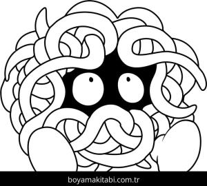 Pokemon boyama sayfası – renkli çizimler, okul öncesi