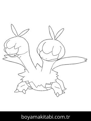 Pokemon boyama sayfası – sanatsal çalışma, çocuklar için