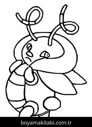 Pokemon boyama sayfası – sanatsal çalışma, çocuklar için