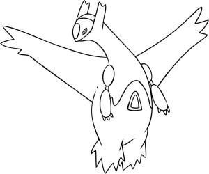 Pokemon boyama sayfası, Pokemon coloring page, Latios Pokemon, 