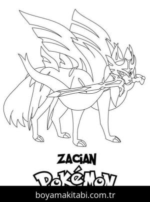 Pokemon boyama sayfası – çizgi film temalı, basit çizim