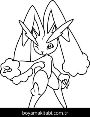 Pokemon boyama sayfası – basit çizim, kolay boyama