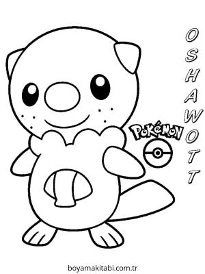 Pokemon boyama sayfası – basit çizim, kolay boyama