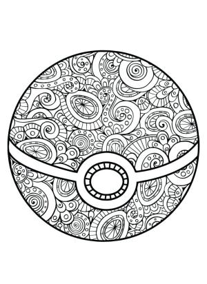 Pokemon boyama sayfası, Pokemon coloring page, Mandala Poketopu, 