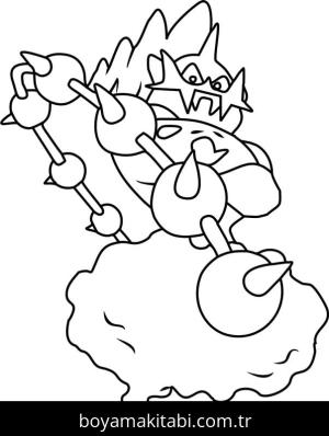 Pokemon boyama sayfası – sevimli karakter, sanatsal çalışma