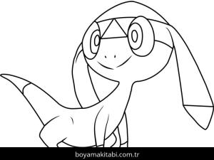 Pokemon boyama sayfası – çizgi film temalı, basit çizim