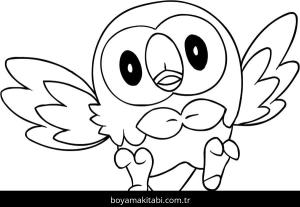 Pokemon boyama sayfası – basit çizim, kolay boyama