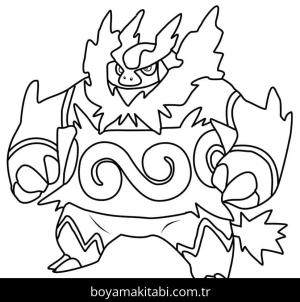 Pokemon boyama sayfası – kolay boyama, eğitici aktivite