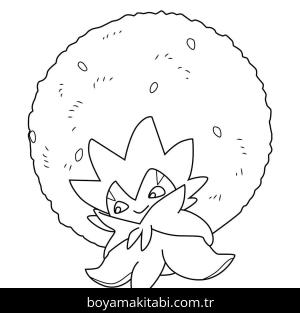 Pokemon boyama sayfası – basit çizim, kolay boyama
