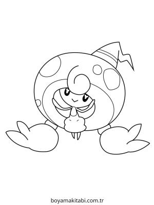 Pokemon boyama sayfası – sevimli karakter, sanatsal çalışma