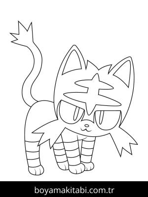 Pokemon boyama sayfası – kolay boyama, eğitici aktivite