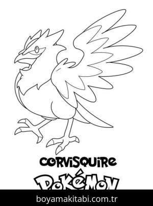 Pokemon boyama sayfası – çizgi film temalı, basit çizim