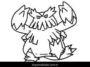 Pokemon boyama sayfası – basit çizim, kolay boyama