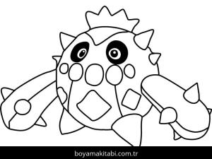 Pokemon boyama sayfası – kolay boyama, eğitici aktivite