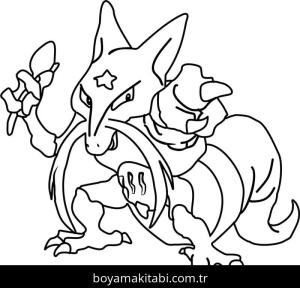 Pokemon boyama sayfası – kolay boyama, eğitici aktivite