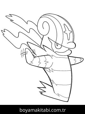 Pokemon boyama sayfası – kolay boyama, eğitici aktivite
