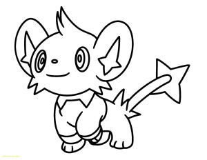 Pokemon boyama sayfası, Pokemon coloring page, Shinx Gülümseyen, 