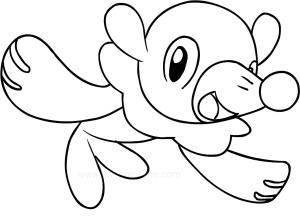 Pokemon boyama sayfası, Pokemon coloring page, Popplio Yüzme, 