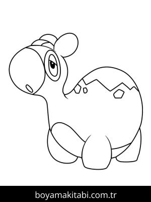 Pokemon boyama sayfası – basit çizim, kolay boyama