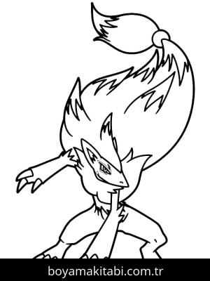 Pokemon boyama sayfası – sanatsal çalışma, çocuklar için