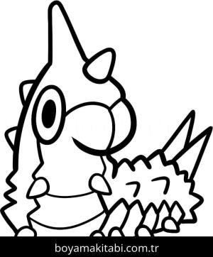 Pokemon boyama sayfası – sevimli karakter, sanatsal çalışma