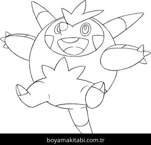 Pokemon boyama sayfası – sanatsal çalışma, çocuklar için