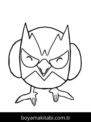 Pokemon boyama sayfası – sanatsal çalışma, çocuklar için