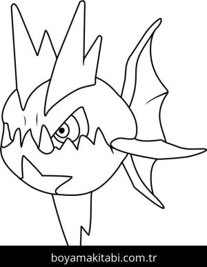 Pokemon boyama sayfası – basit çizim, kolay boyama