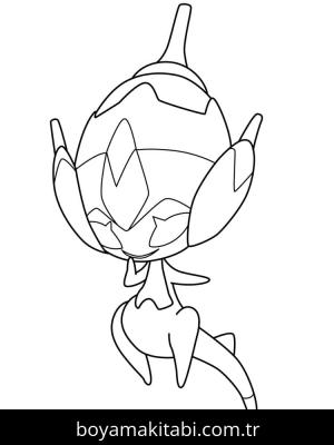 Pokemon boyama sayfası – basit çizim, kolay boyama
