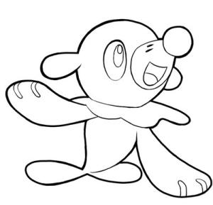 Pokemon boyama sayfası, Pokemon coloring page, Popplio veya Ashimari, 