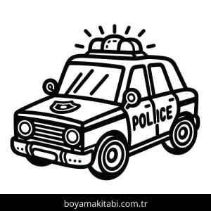 Polis Arabası Boyama
