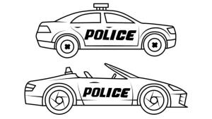 Polis Arabası boyama sayfası,  coloring page, Polis arabası türleri, 