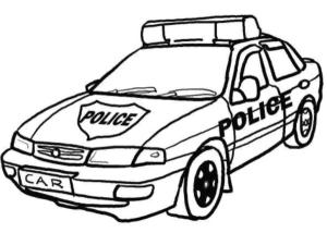 Polis Arabası boyama sayfası,  coloring page, Düzen bekçisi., 