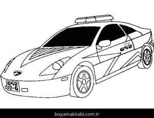 Polis Arabası Boyama