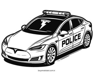 Polis Arabası Boyama