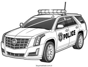 Polis Arabası Boyama