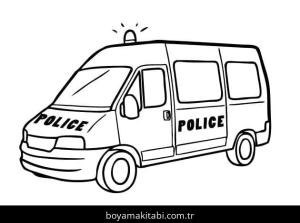 Polis Arabası Boyama